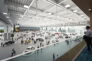 Rendering pusat konvensi dari ruang pameran